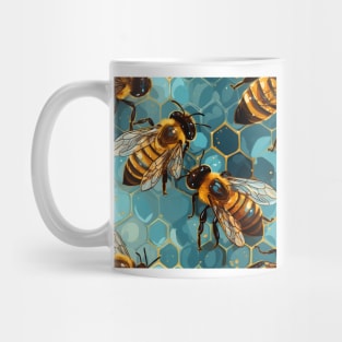 Honeycomb and Bee Pattern 11 Mug